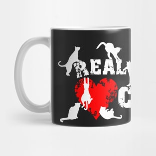 Real men love cats, cats have 9 lives Mug